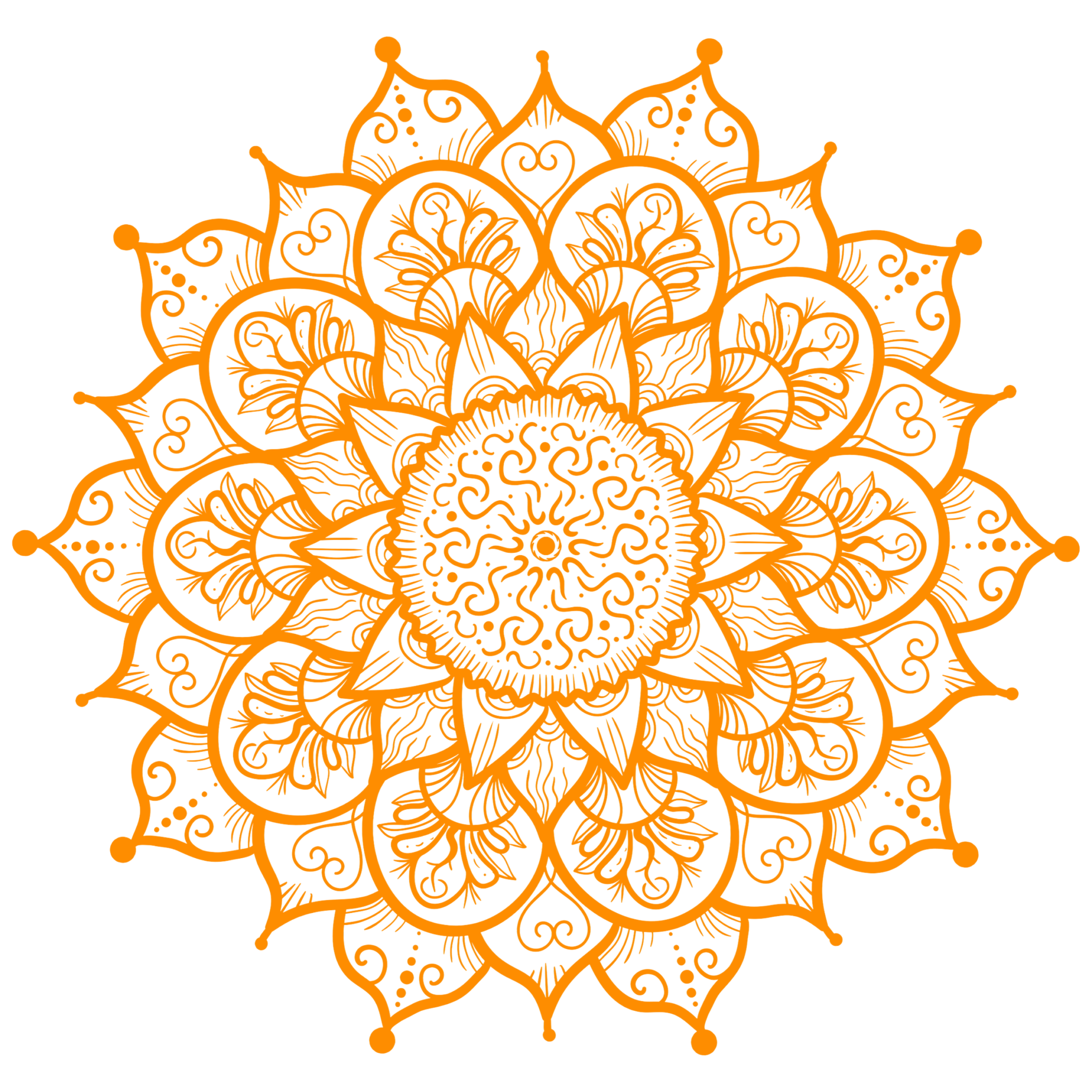 Pravision Orange Chakra Background