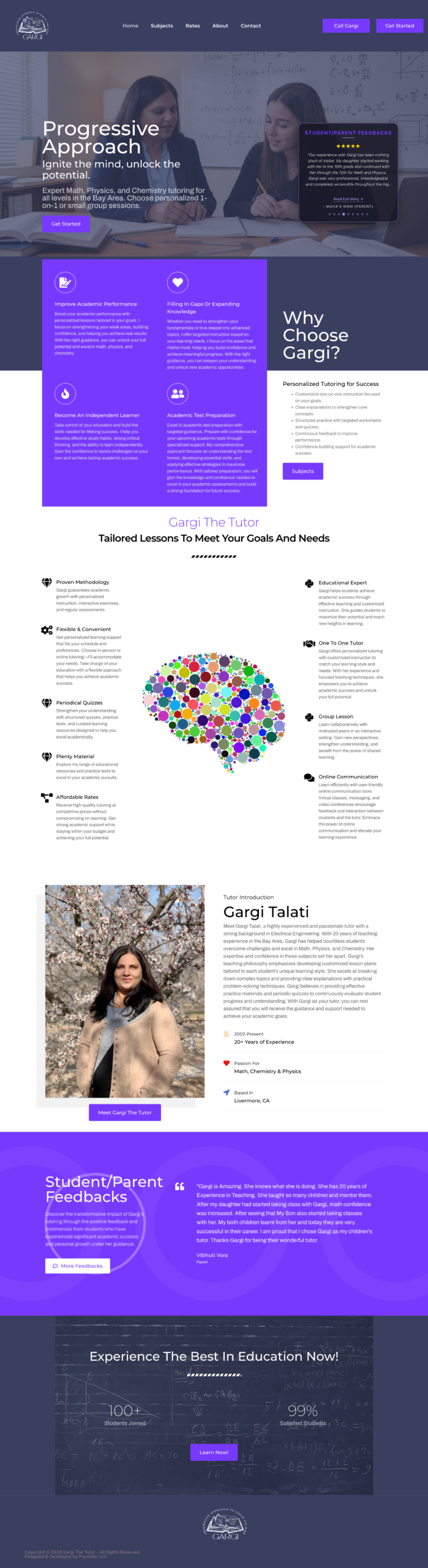 Gargi The Tutor Website