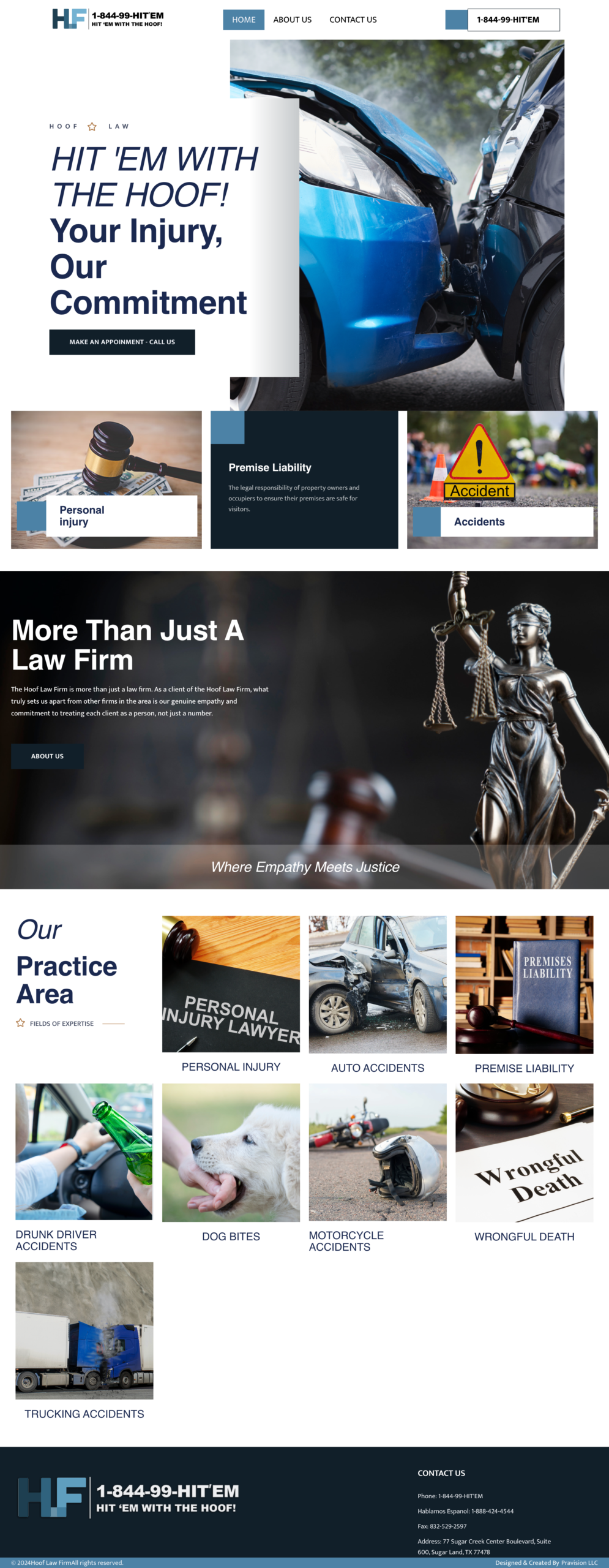 Hoof Law Firm Website